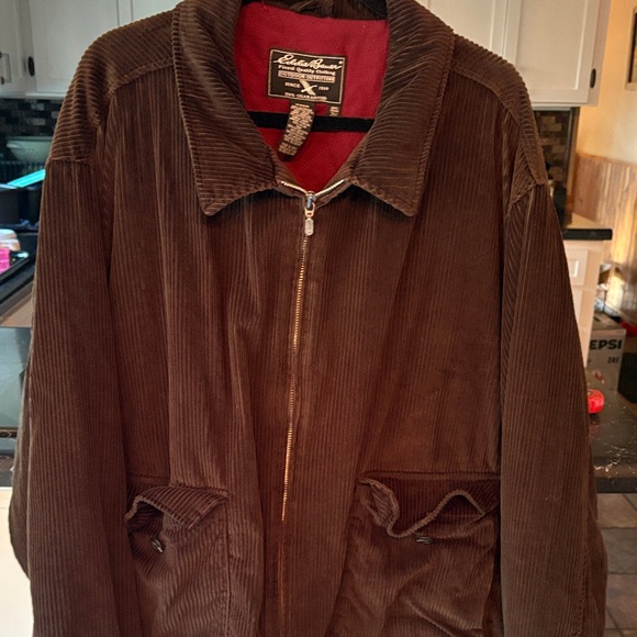 Eddie Bauer Men's Corduroy Jacket in Brown - Picture 4 of 5